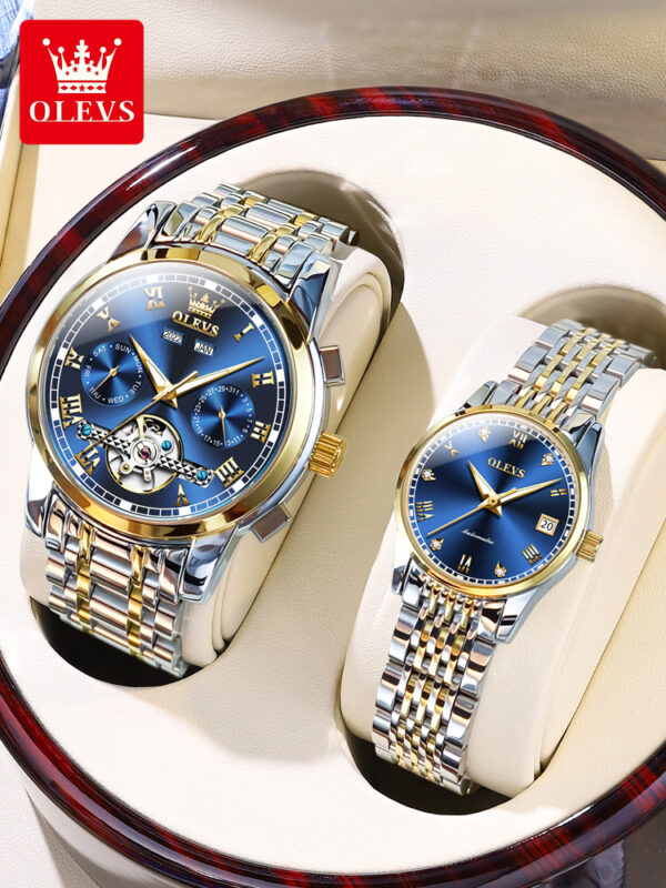 OLEVS 6607 Automatic Couple Watches - Image 2