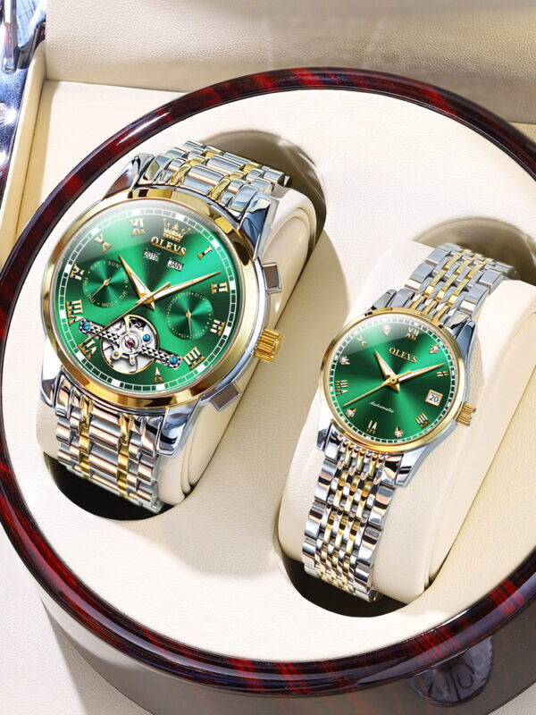 OLEVS 6607 Automatic Couple Watches - Image 3