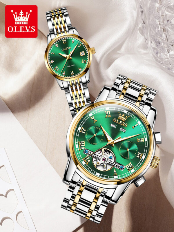 OLEVS 6607 Automatic Couple Watches - Image 5